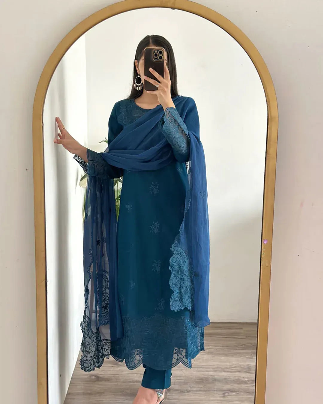 Mystic Glaze -3 Piece Embroidered Lawn Cotton Suit