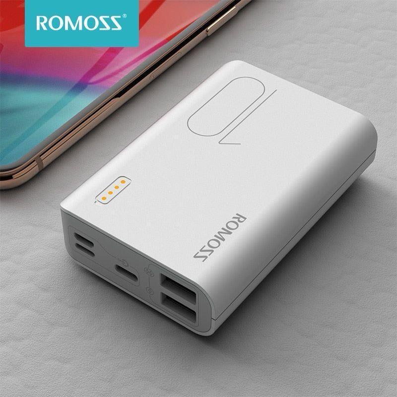 White Power Bank 10000mAh Fast charge Portable