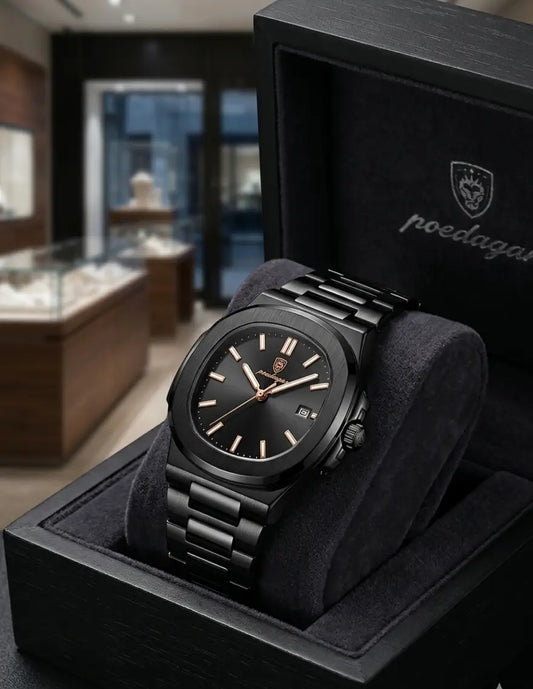 POEDAGAR Luxury Man's Quartz Wristwatch