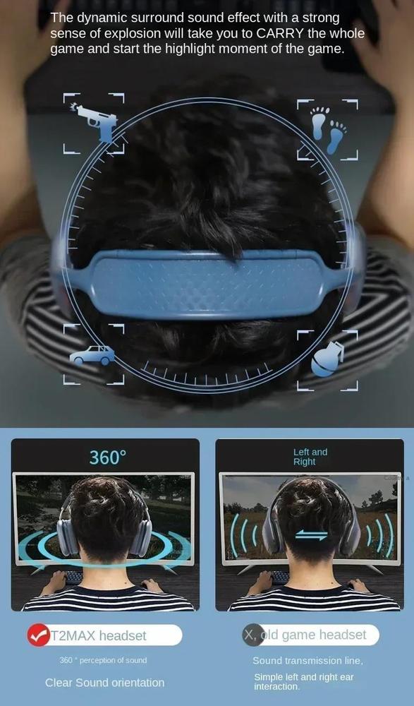 P9 Wireless Headphones Bluetooth 5.3 RGB Color Options