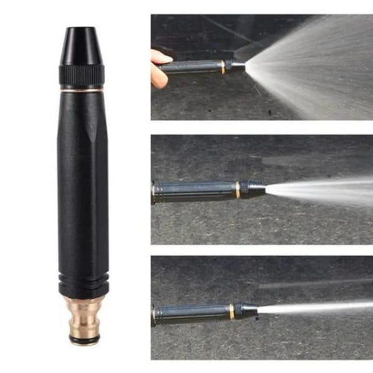 Premium Metal Water Nozzle Black Adjustable spray
