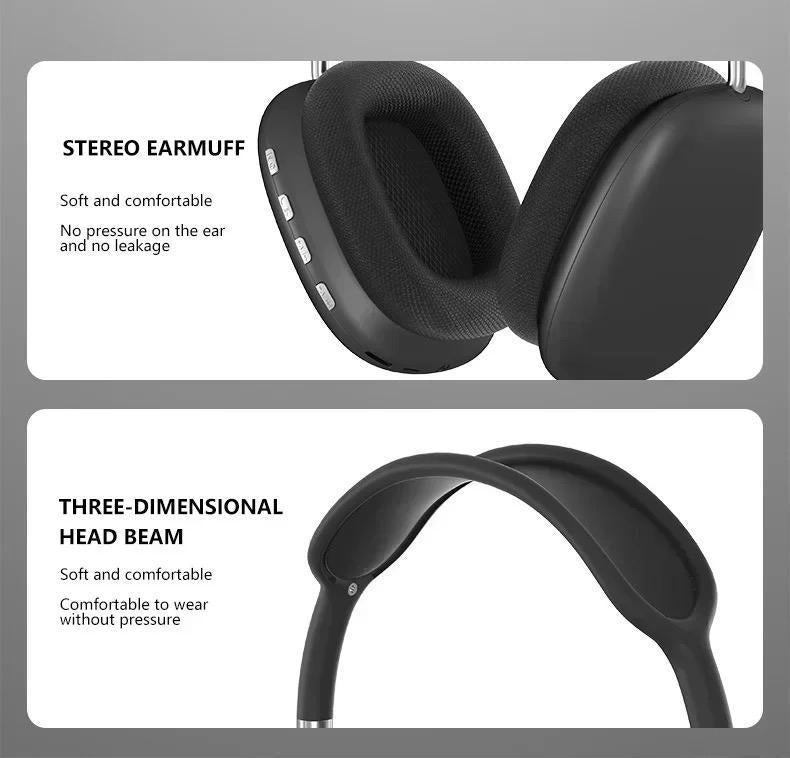 P9 Wireless Headphones Bluetooth 5.3 RGB Color Options